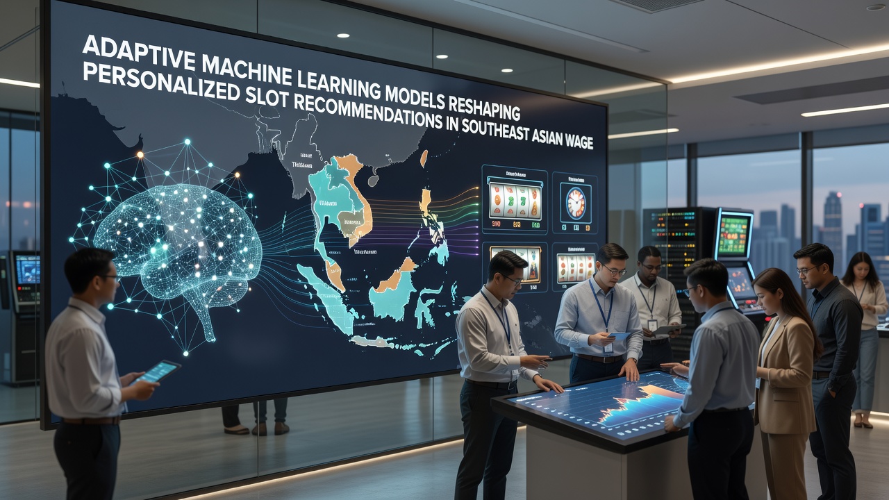Data visualization dashboard showing machine learning model performance metrics for slot personalization in Southeast Asian markets
