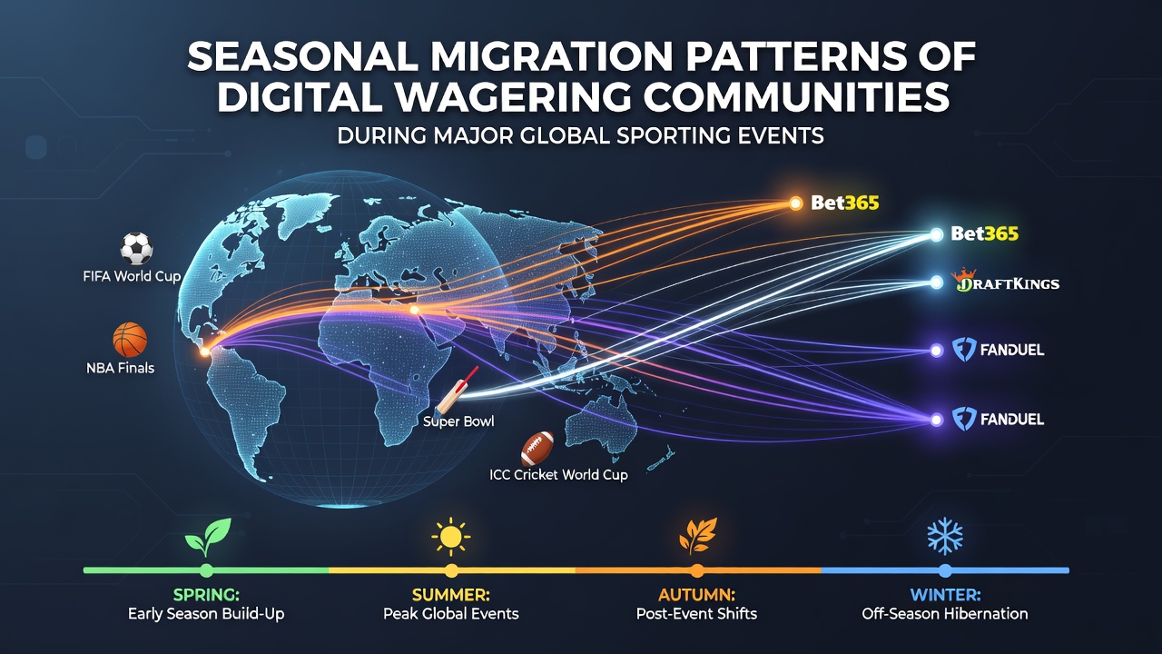 Digital wagering activity spikes during global sports events with users shifting across platforms and regions