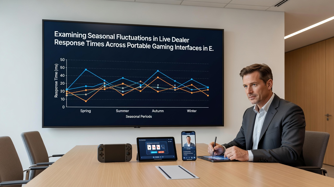Portable device network testing for live dealer latency during seasonal peaks